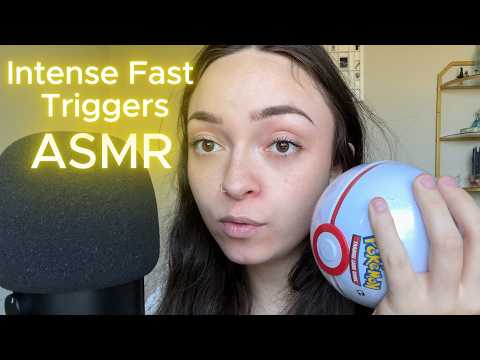 ASMR Intense Fast Triggers (Tapping, Shaking, Scratching, Whispering) Blue Yeti Mic