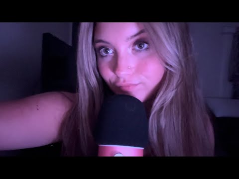 ASMR | breathy whispers, nail tapping, fake food, + more
