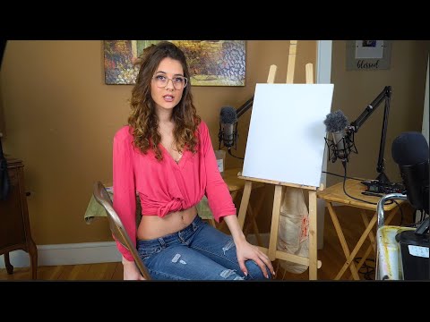 Painting a Pot Leaf ASMR