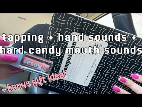 asmr hand sounds, tapping, hard candy mouth sounds 🍬 || lofi asmr