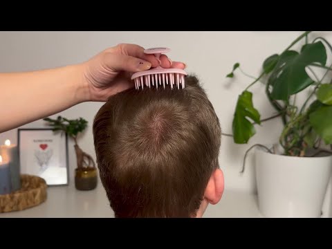 ASMR Hair & Scalp Sounds for Deep Sleep & Stress Relief on male  (No Talking)