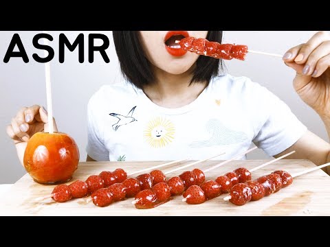 CANDY RASPBERRY & APPLE 산딸기 탕후루 + 캔디애플 리얼사운드 ASMR