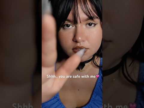 shhh you are safe with me ꨄ︎ #asmr #girlfriendasmr #anxiety #tingles  #shorts