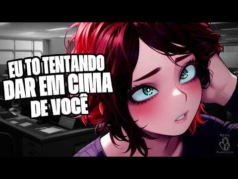 COLEGA DE TRABALHO FLERTANDO COM VOCÊ | ASMR ROLEPLAY