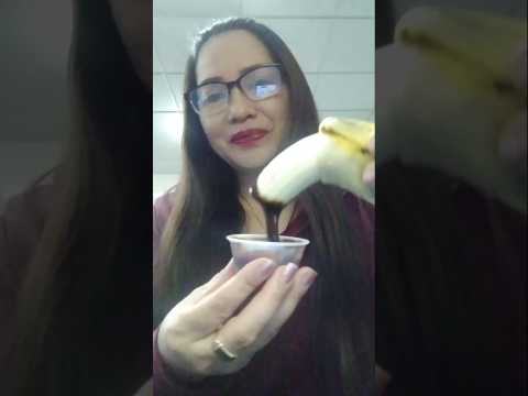 BANANA W/ CHOCOLATE #viral #food #shortsfeed #mukbang #everyone #eating #asmr #viralvideo #foodie