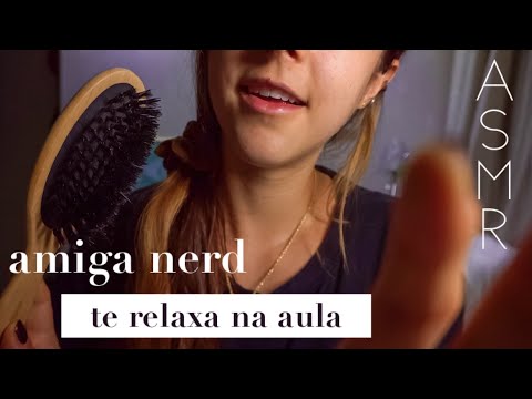 ASMR roleplay AMIGA QUE SENTA ATRÁS DE VOCÊ TE RELAXA - spit painting, mexe no seu cabelo...