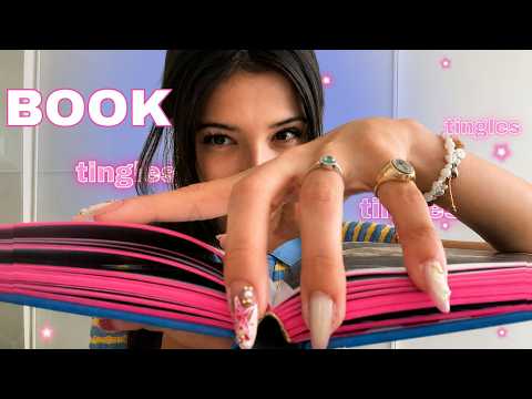 ASMR 📚 FAST Book Tapping, Massaging & Mouth Sounds (20 Minutes hihi)