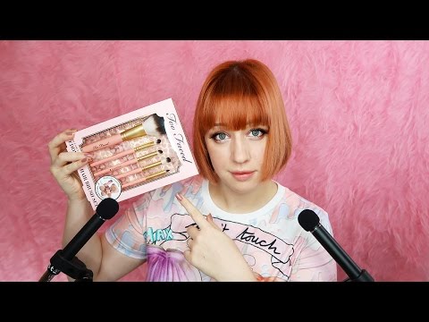 АСМР ❤ Релакс c Kисточки по микрофону / Brushing Microphone with Brushes/ Too Faced Brush Kit