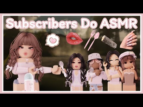 ꒰ Roblox ASMR 🎀 ꒱ 5k Subscribers Special! ♡ My Subscribers Do ASMR Again 💗💭 𝜗𝜚 ˎˊ˗