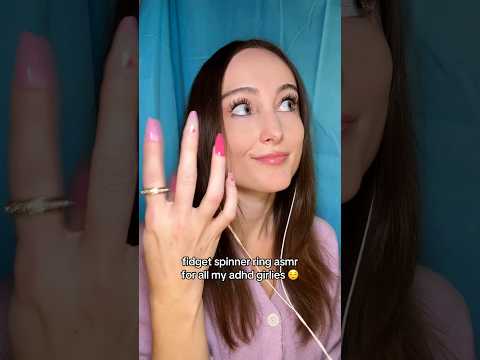 fidget spinner ring asmr for the adhd girlies #asmr