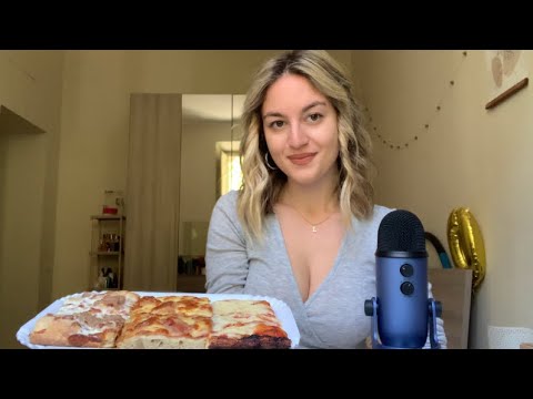 EATING PIZZA 🍕 mukbang (asmr ita)