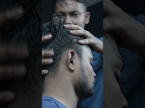 Head Massage With Comb And Neck Cracking ASMR #shorts