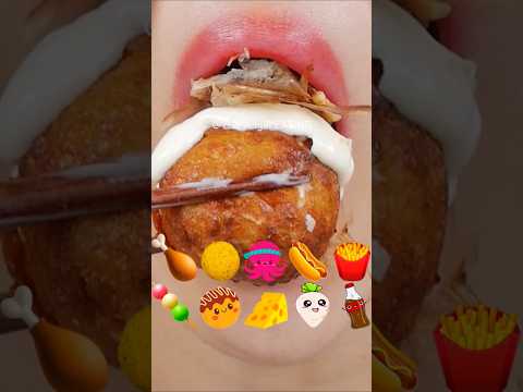 @AngelEATING777 asmr KOREAN FRIED CHICKEN & CHEESE BALL CORN DOG FRENCH FRIES 뿌링클 eating sounds