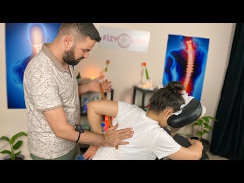 Asmr massage chair - Neck and arm massage with tools