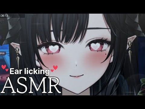 [3DIO/ASMR] 📜 First Ear Licking Talking Kissing 첫 이어 리킹 영상 잘 부탁드려요 . . . ✨🖤