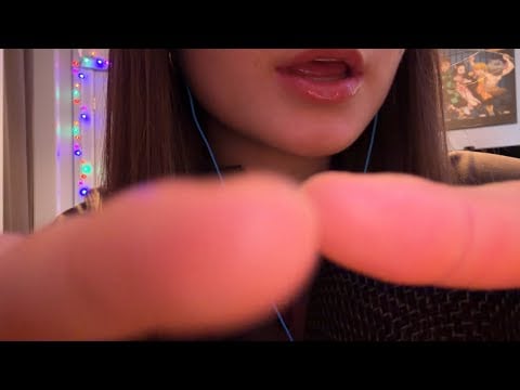 ASMR Tingly Face Tracing & Inaudible Whispers 🤍