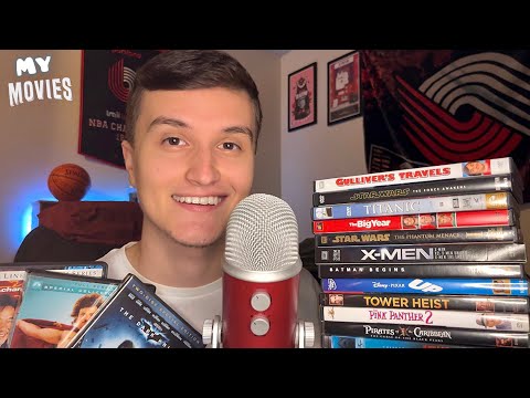 ASMR | My Entire Movie Collection 🎥💤 (whisper ramble)