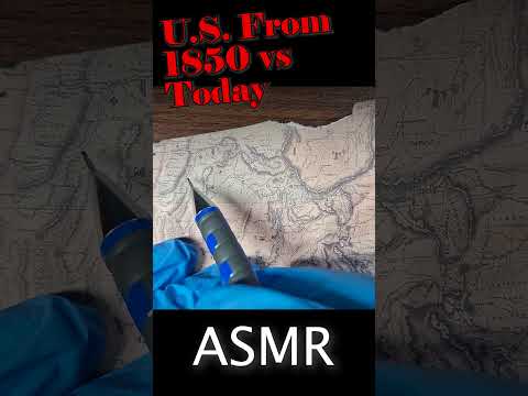 Only 31 States?! The Forgotten America of 1850 | ASMR Historical Map Tracing
