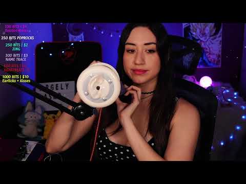 🌙A S M R🌙 EN VIVO/LIVE 💎!s !tip !cofres !earlicking