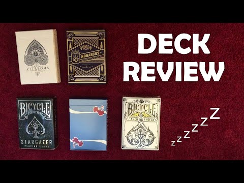 [ASMR] TOP 5 Playing Cards & TRICKS! (Deck Review)