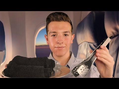 ASMR First Class Flight Spa Experience ✈️