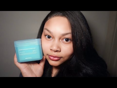 ASMR| Trying New Skincare Products On You (Close Whispers, Mouth Sounds, Hand Movements)