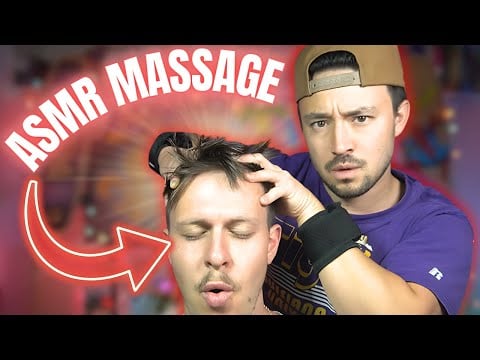 My Friend’s FIRST FAST ASMR Massage (Insanely Tingly!)