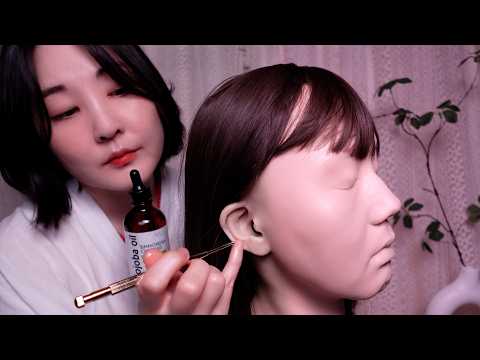 [상황극 ASMR] 이어 테라피스트의 강의 - 불면증, 스트레스를 위한 귀마사지 ASMR
