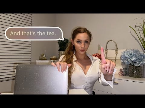 ASMR Roleplay | Gossipy Secretary "Helps" You 💬💻🗂️