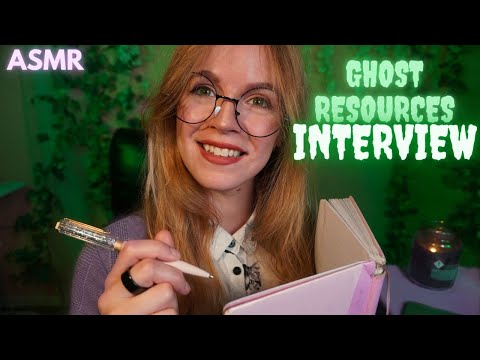 ASMR GHOSTLY JOB INTERVIEW beetlejuice roleplay