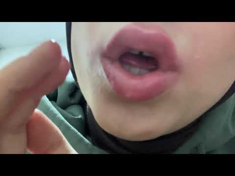 Mouth sounds spit painting sleep 😴😴😴