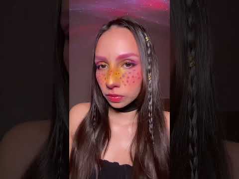 Orchid makeup