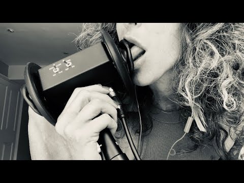 ASMR rough ear eating - requested.  My first attempt.  You have been warned.  Eeek.  Details below