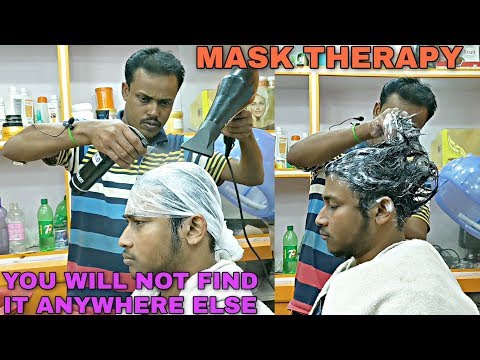 Mask massage for smooth hair with tingles | indian ASMR Intense