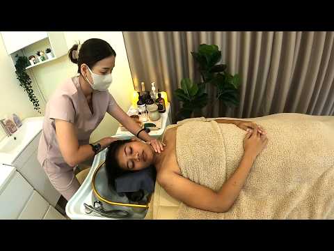 ASMR: Tropical Facial Spa Treatment With Relaxing Water Sounds Blissfull Massage #asmr #asmrmassage