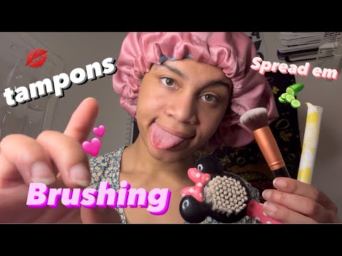 ASMR -  Brushing, Tamps, Spread em (Gabby)