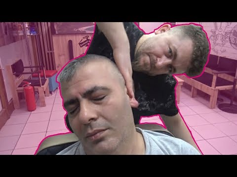 ASMR TURKISH BARBER MASSAGE=EAR BURN-NECK CRACK-EAR WAX= head,back,arm,ear,face,wire,sleep massage