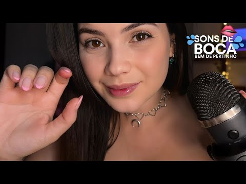 ASMR Sons de Boca Bem de Pertinho😴🌙