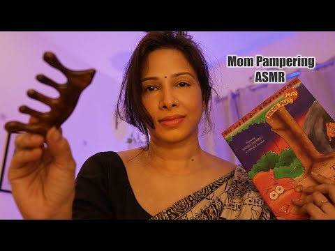 ASMR| MOM pampers you and reads you a story! (personal attention, layered sounds, book reading)