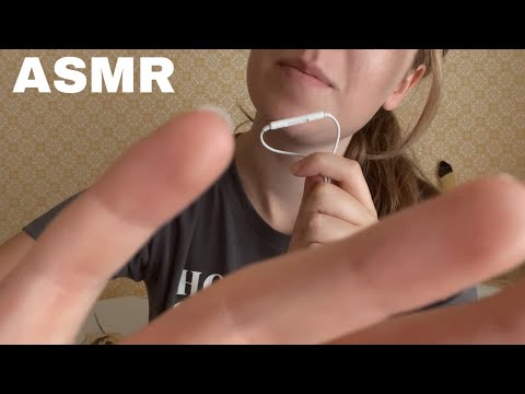 ASMR 1 min Mouth Sounds + Hand Movements