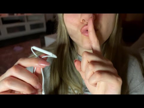 ASMR Telling You My Secrets 🤫 ~ APPLE Mic ~ close up inaudible whispering