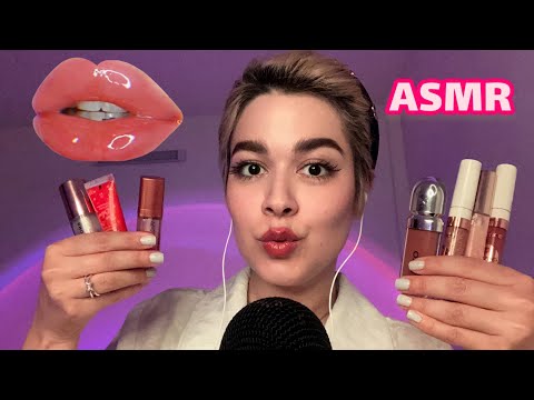 Persian ASMR Lip Gloss~تست بهترین لیپ گلاس ها روی لبای من و تو🫦