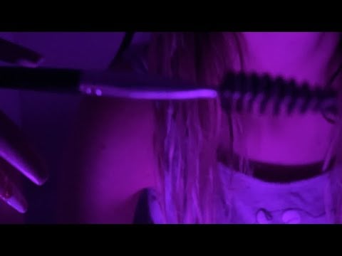 [ASMR - Whisper] Personal attention (freckle counting, plucking, brushing) 😴