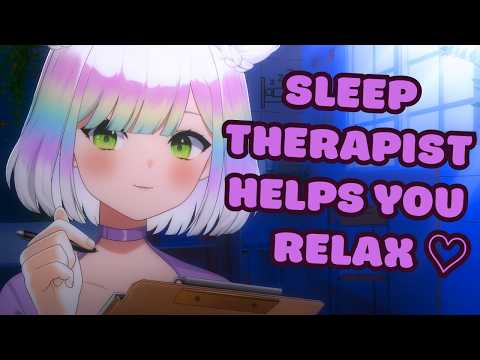 【ASMR】sleep therapy session😴💜📝 | medical roleplay🩺 | classic triggers for sleep✨ #3DIO #asmr