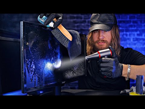 [ASMR] Professional PC SCREENS Deep Clean 🖥️✨