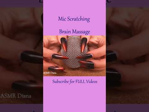 ASMR Mic Scratching with Long Nails ❤️ #shorts
