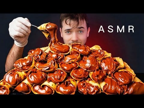 #ASMR : CRÊPE NUTELLA Sons Relaxants de Dégustation