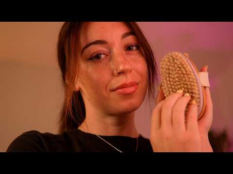 Humming, Face Touching, and Hair Brushing Until You Sleep 💫 [ASMR]