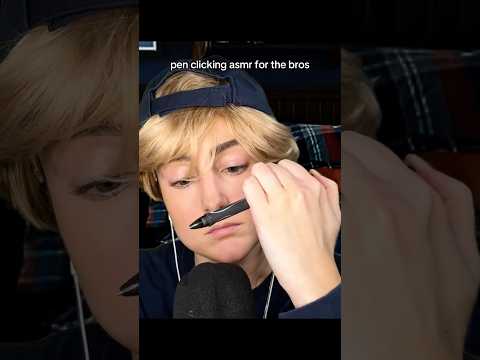 pen clicking asmr for the bros #asmr #asmrroleplay #asmrsounds