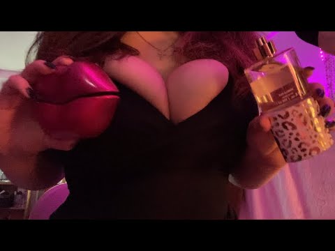 ASMR tapping and shaking perfume bottles 💋  ⚠️warning** SO HOT YOU MIGHT HAVE TO REWATCH*** 👀